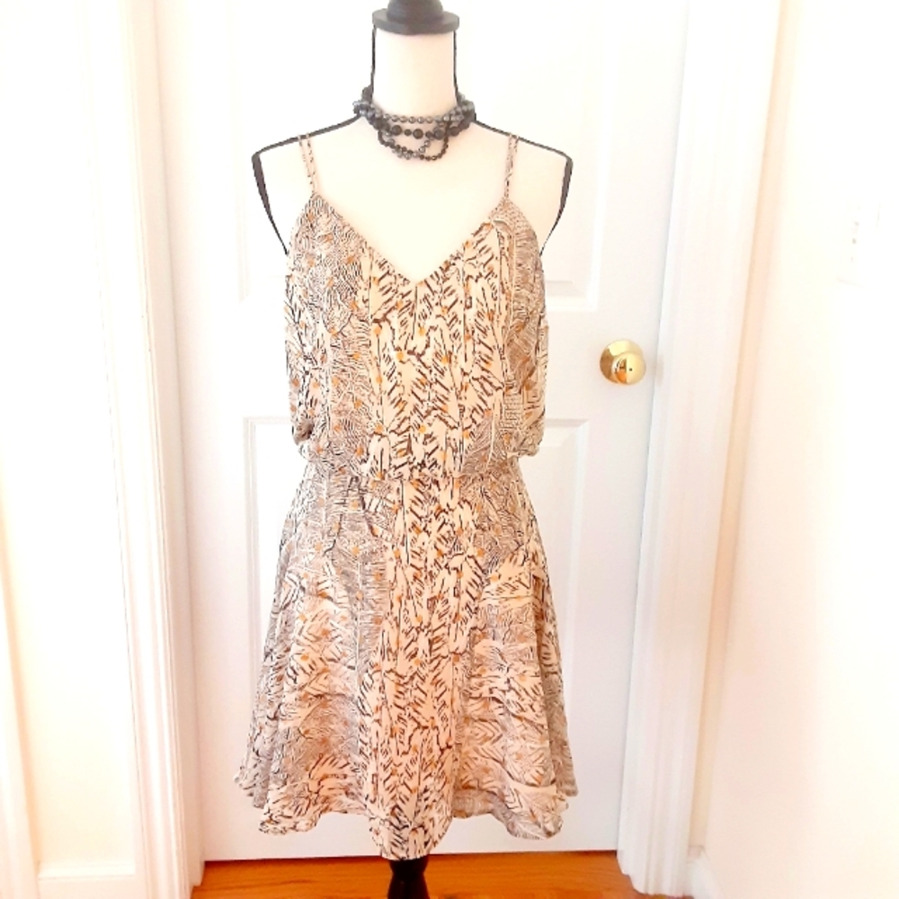 Ark & Co. Sleeveless V-neck Flounce Dress Size Medium